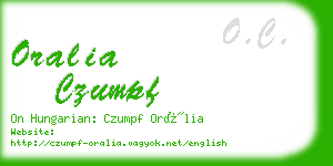oralia czumpf business card